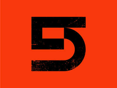 5 36daysoftype 5 branding lettermark logo mark minimal monogram number 5 number5 symbol typography