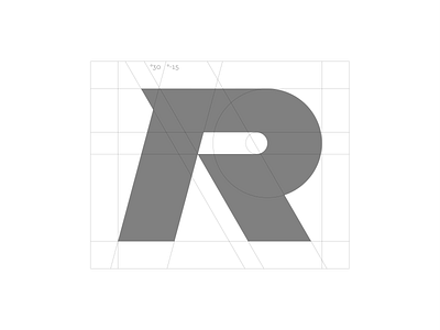 R - Grid bike bikecomponents bikes branding downhill dynimic extreme grid lettermark logo mark minimal monogram mountainbike mtb sport symbol typography