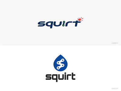 Squirt - Personal redesign bike chain golden ratio icon logo lube mark minimal monogram redesign redesign concept squirt symbol typography