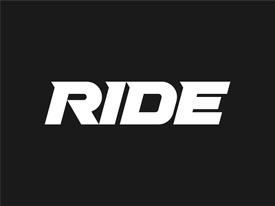 RIDE branding bycicle downhill logotype logotypedesign minimal mtb ride type typedesign typography