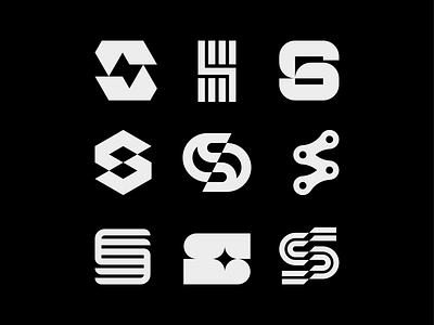 S explorations branding golden ratio icon lettermark logo mark minimal monogram sport sports sportswear startup symbol typography
