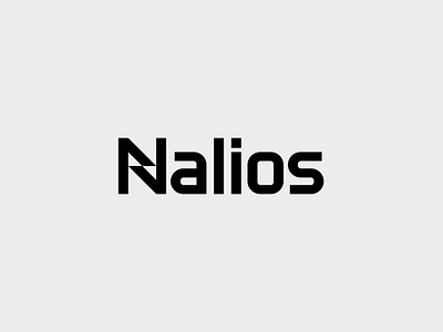 Nalios - custom type architecture branding connect consulting customtype implement lettermark logo logotype minimal optimize process project management sport startup symbol typography