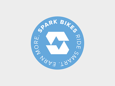 Spark Bikes - Badge badge badgedesign bike bikecomponents branding components e bike logo logomark minimal monogram spark bikes symbol ubereats visual identity