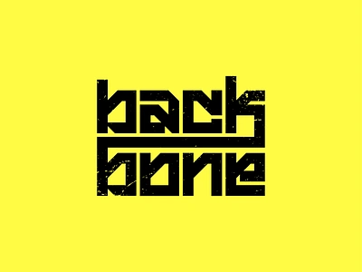 backbone (wip) backbone biking bmx experimental typography extreme sport minimal mtb sport typography