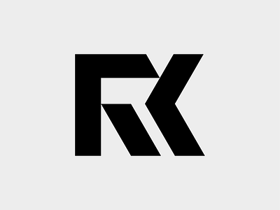 RK bike bikecomponents bikeparts branding bycicle confusing dynamic ebike interesting logo minimal monogram mtb pedelec rk sport sportswear technology