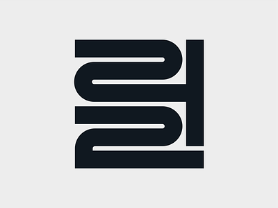 42 42 birthday branding lettermark logo mark minimal monogram numbers symbol typography