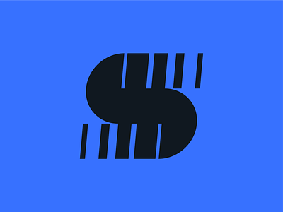 S - Logo branding dynamic logo mark minimal monogram movement speed sport sportswear startup symbol technology typography