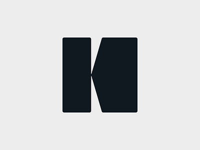 K Block block bold branding golden ratio lettermark logo mark minimal monogram symbol typography