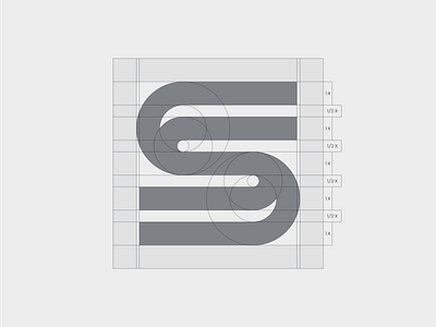 S lines - construction branding construction dynamic grid lines logo mark minimal monogram s logo symbol typography