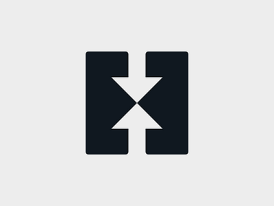 H⬇️⬆️ arrow arrows branding down h logo mark minimal monogram symbol typography up