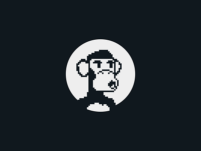Ape Gang NFT - Logo ape ape gang branding community logo mark minimal nft open sea pixel pixel art symbol