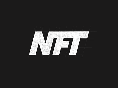 NFT - sketch branding logo logotype minimal nft sketch typography wip