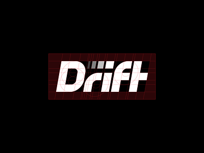 Drift - grid branding construction design drift drive dynamic grid logo logotype minimal ride saas speed sport sports strong typography web3