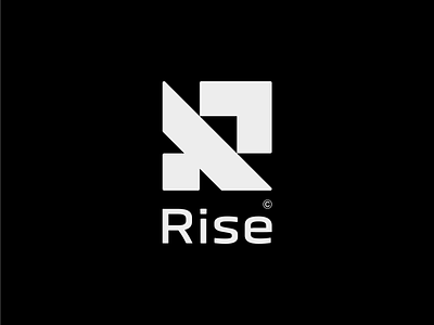 Rise arrow athlete blockchain branding components dynamic logo mark minimal monogram r rise saas sports symbol typography up web3