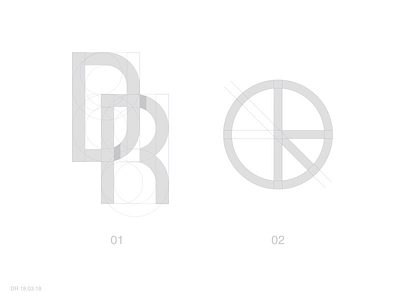 DR Monogram (Progress) dr icon logo monogramm
