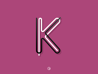 K 36daysoftype affinity designer alphabet glyph golden ratio ipad k letter lines shape type typo typography vector
