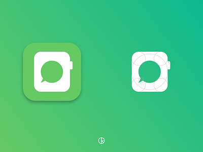 WatchChat App Icon app icon branding golden ratio icon identity logo vector watchchat