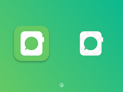 WatchChat App Icon app icon branding golden ratio icon identity logo vector watchchat