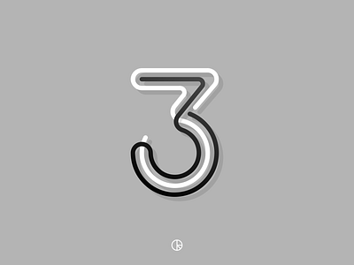 ... 3 ... 3 36daysoftype affinity designer alphabet branding design golden ratio icon illustration lines logo minimal number vector