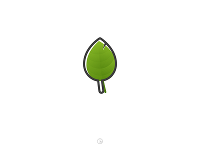 Green Leaf affinity designer branding golden ratio green icon illustration leaf logo minimal vector