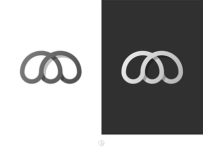 M Monogram branding golden ratio icon letter lines logo m mark minimal vector