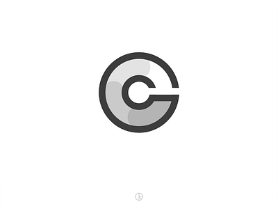 GC branding design golden ratio icon lettermark logo logomark mark minimal monogram monoline single line symbol typography