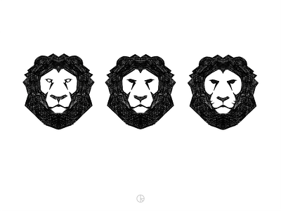 Lion Sketch lion lion head logo mark sketch symbol