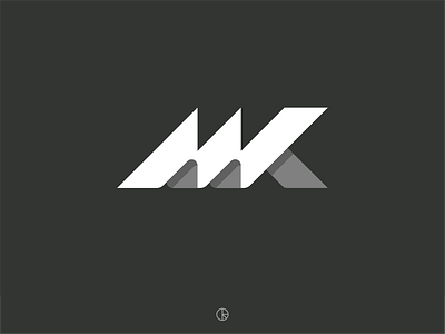 MK Lettermark brand branding brandmark design graphic graphic design lettermark logo mark minimal mk monogram symbol