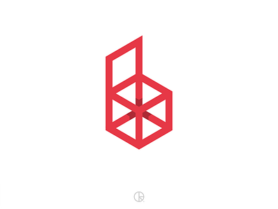 b 36days b 36daysoftype 36daysoftype b 3d affinity designer alphabet branding icon letter lines logo minimal type typography