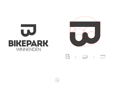 Bikepark Winnenden bikepark icon logo mark minimal symbol