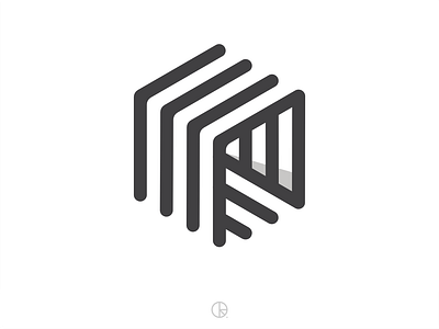 Qube branding cube icon lettermark lines logo mark minimal monogram qube symbol