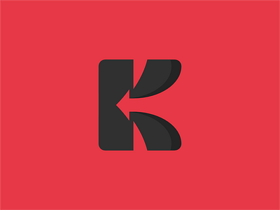 K-Arrow 02 arrow branding golden ratio icon k lettermark logo mark minimal monogram symbol typography