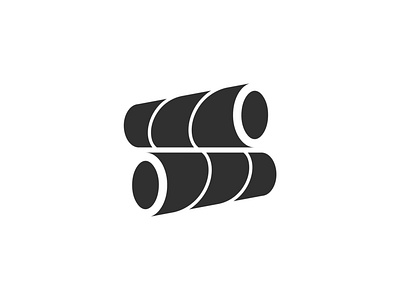 S-Tubes v.2 branding golden ratio icon logo mark minimal monogram paper papertube symbol tube