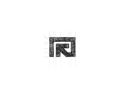 R-arrow sketch branding icon lettermark logo mark minimal monogram sketch symbol typography