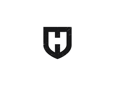 H + Shield branding icon logo mark minimal monogram shield shield logo symbol typography