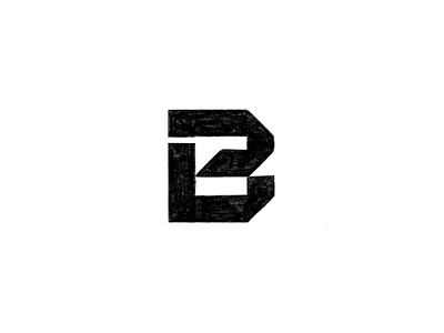 B Sketch [RAW font] branding font lettermark logo minimal monogram raw sketch type typedesign typo typography