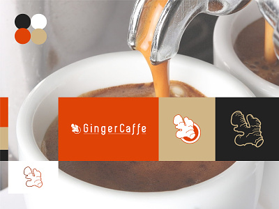 Ginger Caffe logo and identity design proposal branding graphic design identity design logo logo design
