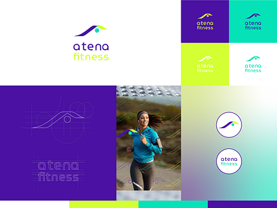 Atena Fitness - Logo and brand identity design brand development brand identity branding fitness coach fitness training graphic design logo design nutrition