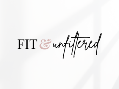 Fit & Unfiltered Logo by Allie Morris on Dribbble