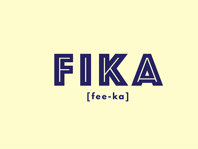 Fika - Swedish Coffee Shop Logo