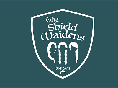 The Shield Maidens - RPG Guild Badge graphic design logo