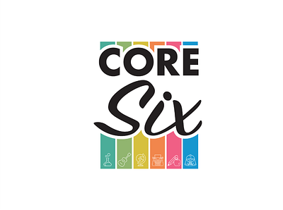 Core Six - Escape Room Team Logo graphic design logo