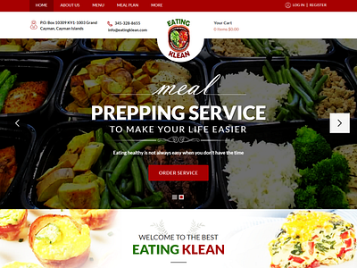 Food delivery web design