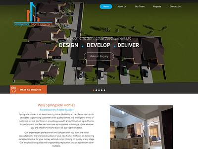 Home Builder Web Design logo ui ux web design