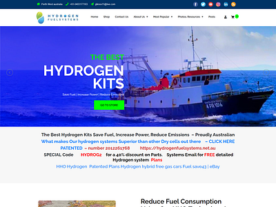 Hydrogen Kits eCommerce Web Design