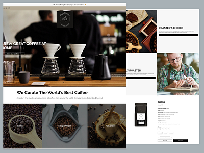 High Impact Coffee Website 2d 3d art branding design graphic design icon illustration logo minimal ui ux vector web