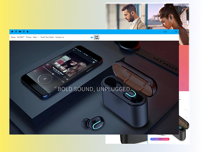 Headphones Website Design