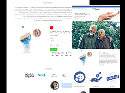 Scanhearing Website Landing Page