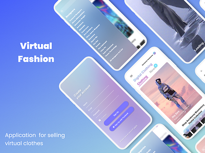 E-commerce virtual fashion app application design e commerce fashion ui ux virtual fashion