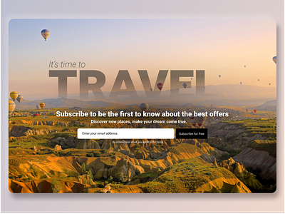 Daily UI Challenge #003 - Landing page